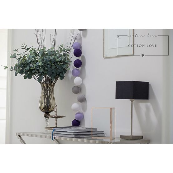 Cotton shining LED balls Cotton Balls - purple
