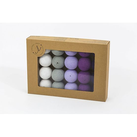 Cotton shining LED balls Cotton Balls - purple