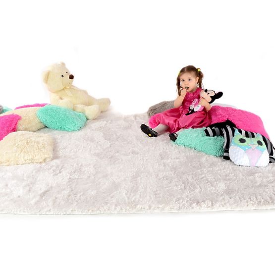 Crème Children's Plush Rug