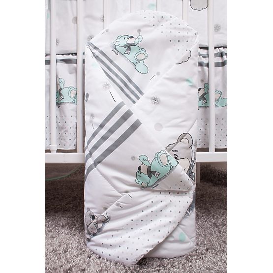 Crip bedding set 135x100cm Dreamer green