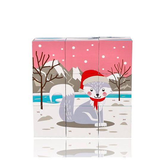 Cube Puzzle Arctic Animals