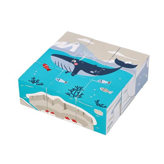 Cube Puzzle Arctic Animals