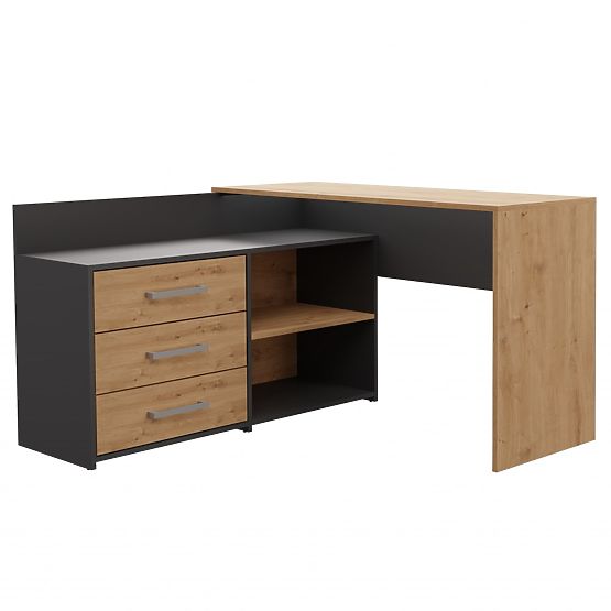 DANY Desk Anthracite Oak Artisan