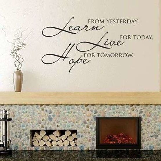 Decoration Learn, live, hope
