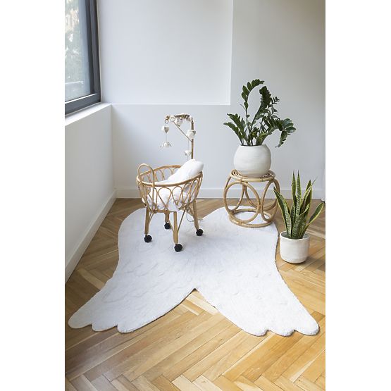 Decorative knitted pillow - Angel Wings