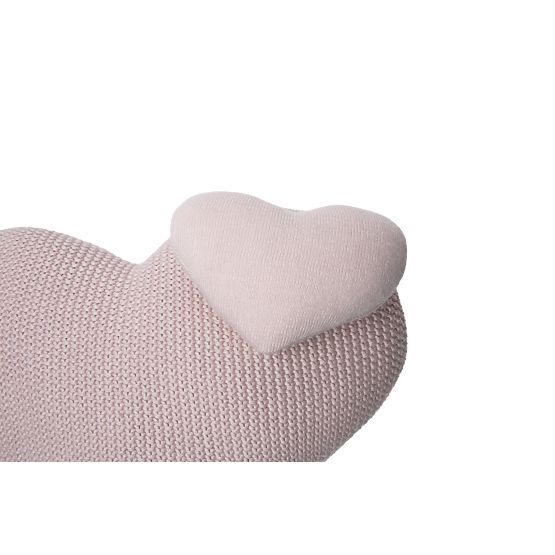 Decorative knitted pillow - Love