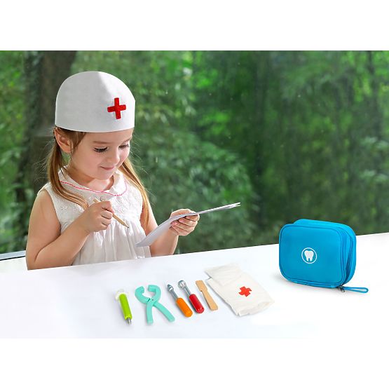Dentist Set Bag with 7 Accessories for Children ECOTOYS