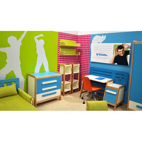 Desk and cabinet Simple