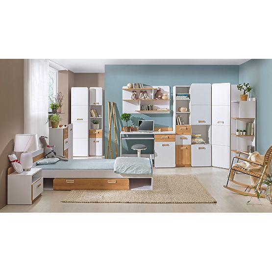 Writing Desk L10 - White / Nash Oak