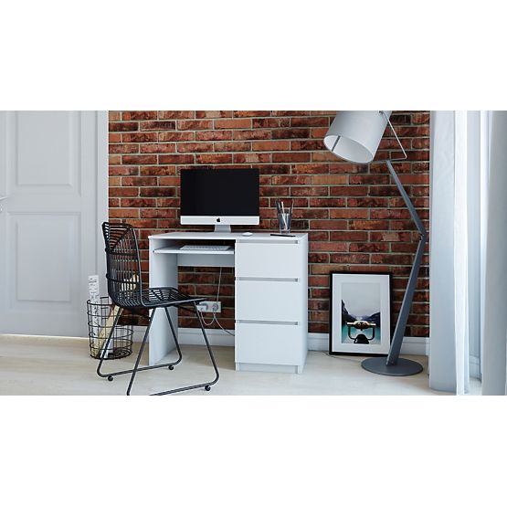 Desk Lima RIGHT WHITE