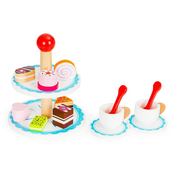 Dessert set - wooden cakes