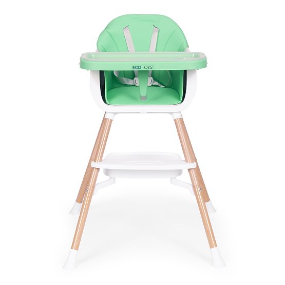 Children's High Chair 2-in-1 Green ECOTOYS
