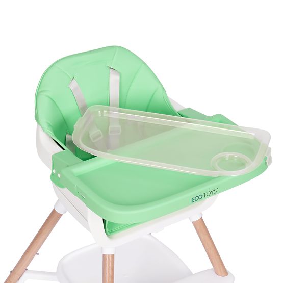 Children's High Chair 2-in-1 Green ECOTOYS