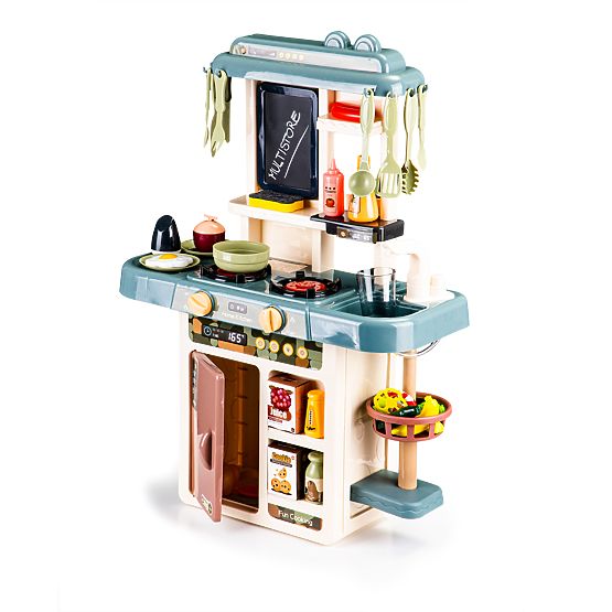 Children's Kitchen with Sounds, LED, Water, Steam Generator, Accessories