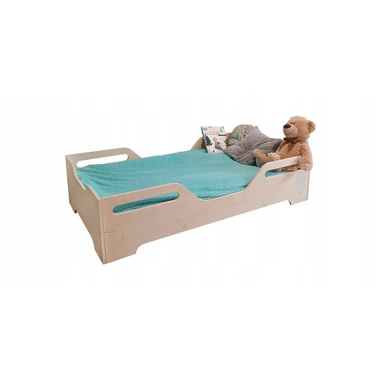 Children's Bed Crocodile with Barrier - 140 x 70 cm