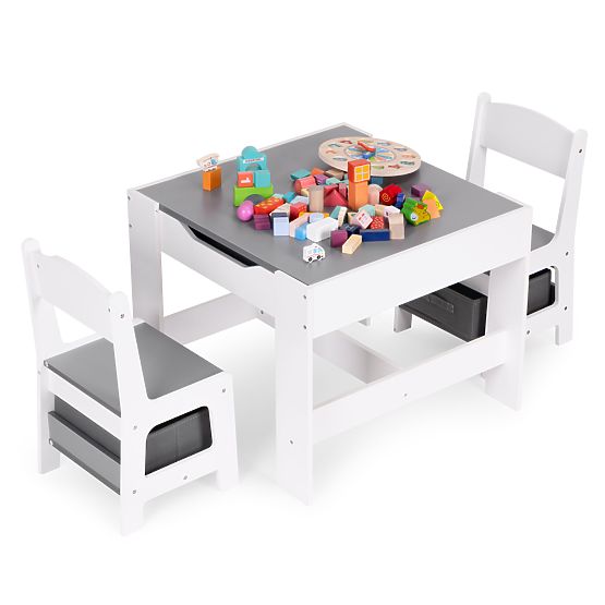 Children's Furniture Set Table + 2 Chairs with Board ECOTOYS