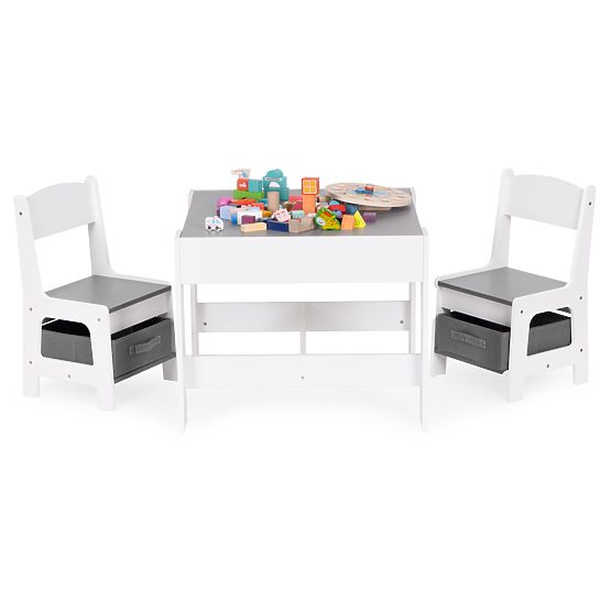 Children's Furniture Set Table + 2 Chairs with Board ECOTOYS