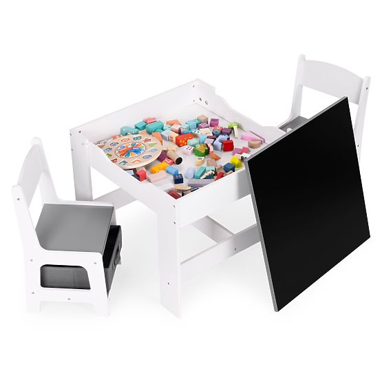 Children's Furniture Set Table + 2 Chairs with Board ECOTOYS