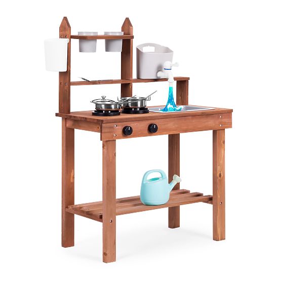 Children's Outdoor Mud Kitchen Made of Fir Wood ECOTOYS