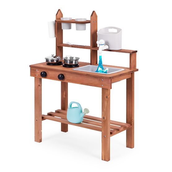 Children's Outdoor Mud Kitchen Made of Fir Wood ECOTOYS