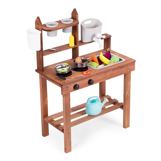 Children's Outdoor Mud Kitchen Made of Fir Wood ECOTOYS