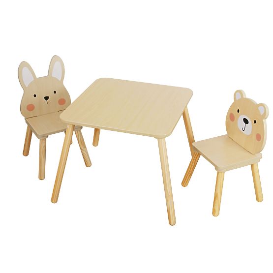 Children's Table and Chairs - Forest Friends