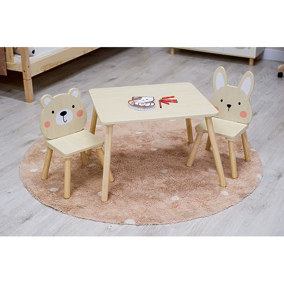 Children's Table and Chairs - Forest Friends