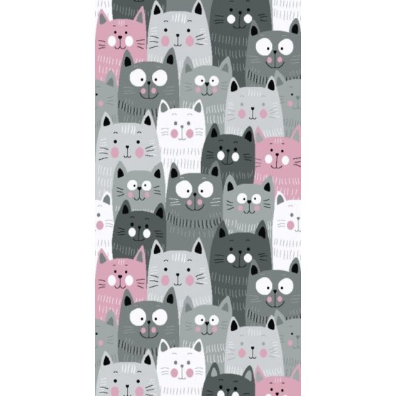 Children's carpet Cats - pink