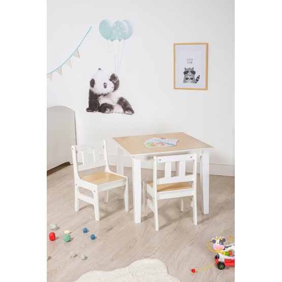 Natural Children's Table with Chairs