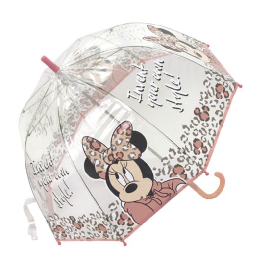 Children transparent umbrella Minnie Mouse - pink