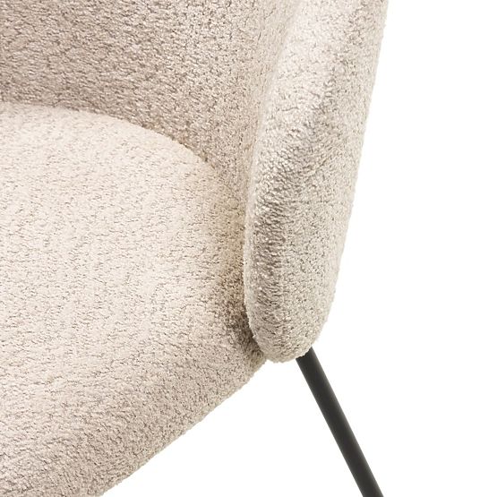 Dining Chair Larisa, Beige/Black Legs