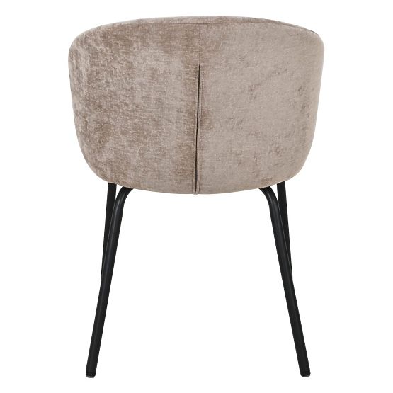 Dining Chair Larisa, Brown/Black Legs