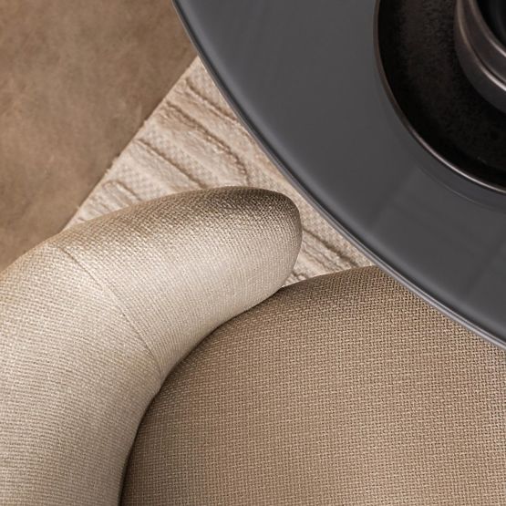 Dining Chair Larisa, Light Beige/Black Legs