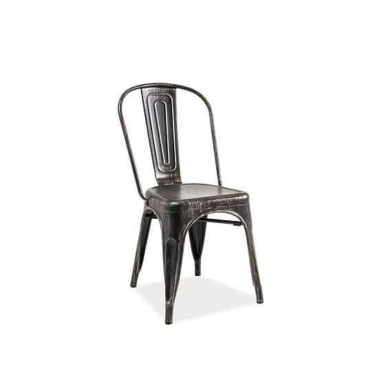 Dining chair LOFT black overloaded