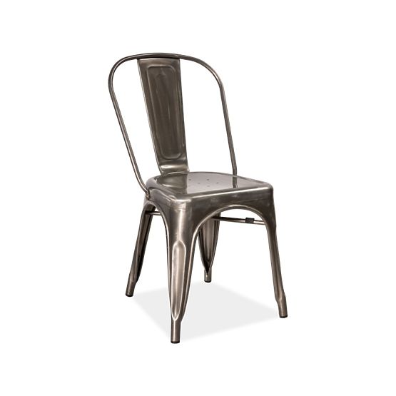 Dining chair LOFT polished steel