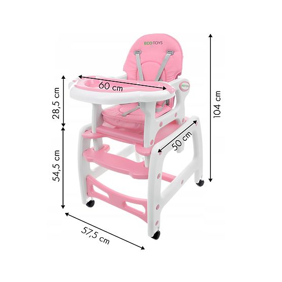 Dining chair Pinky 3in1