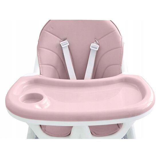 Dining chair Prima 2in1 - pink and white