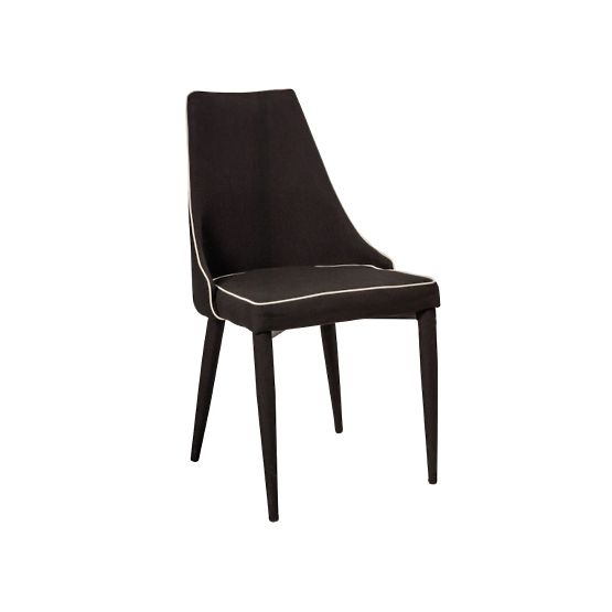 Dining chair SOREN black eco-leather