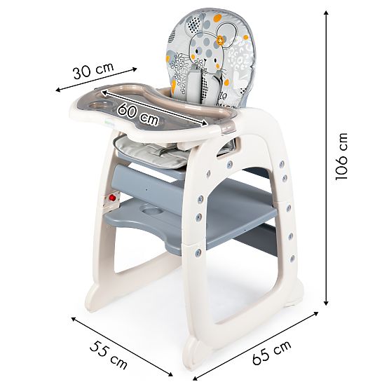 Dining small chair Mouse 2v1 - grey