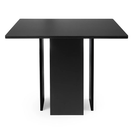 Dining Table Gasper 100 cm, Square, Black