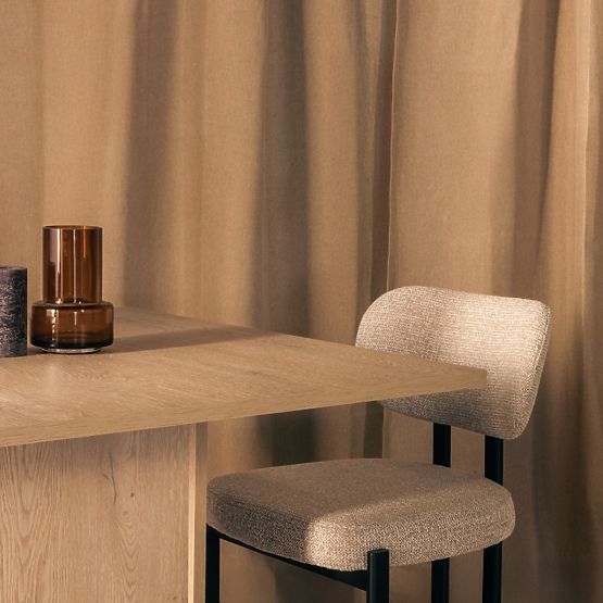 Dining Table Gasper 100 cm, Square, Cremona Torro Oak