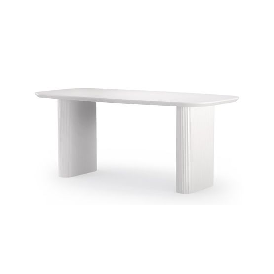 Dining Table Mesilla White, Slats
