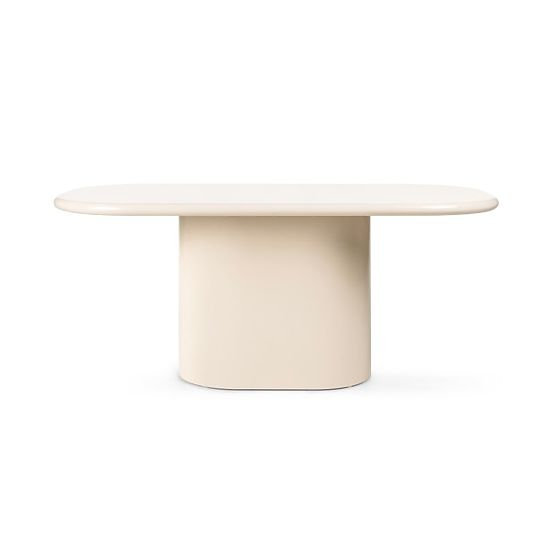 Dining Table Modesto 180 cm, Light Beige, Glossy