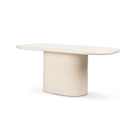Dining Table Modesto 180 cm, Light Beige, Glossy