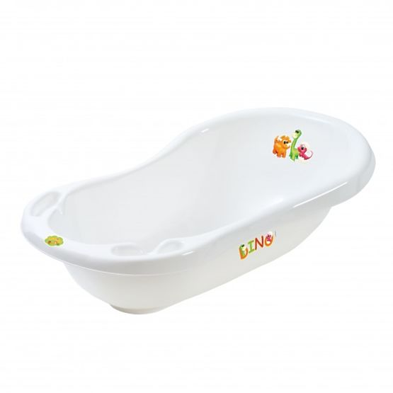 Dino Baby Bath Tub - White