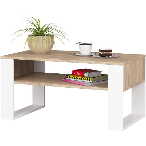 DOMI COFFEE TABLE SONOMA OAK / WHITE