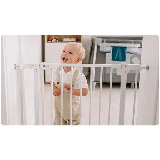 Door/stair safety barrier - gray