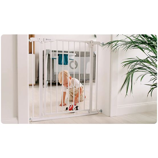 Door/stair safety barrier - gray