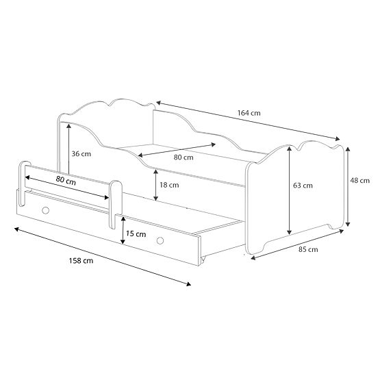 Double Bed ANNA 160x80