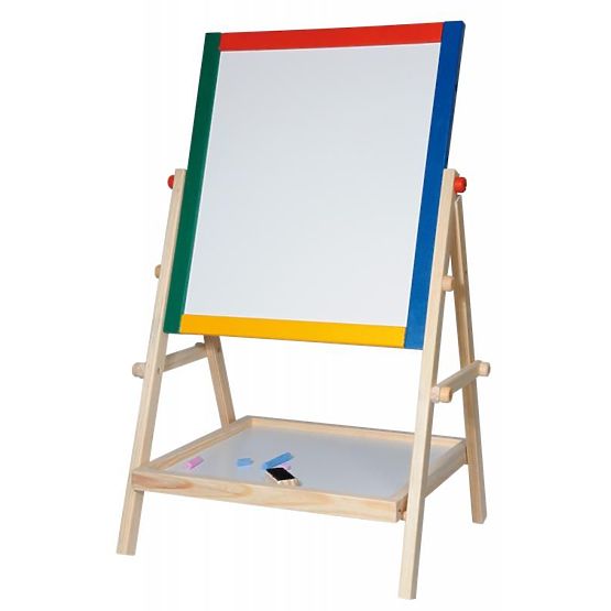 Double-Sided Chalk and Magnetic Board